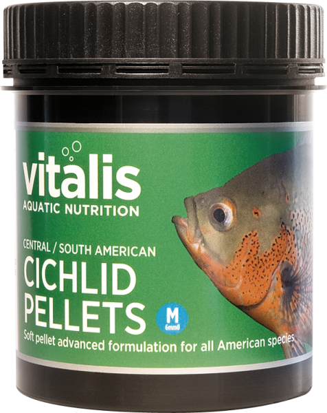 Sth Amer. Cichlid Pellets (M) 6mm 120g - Cichlid Central/South America Pellets M