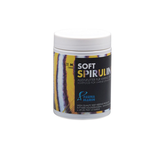 Soft Spirulina M 100ml tin granules - food for all herbivorous marine fish