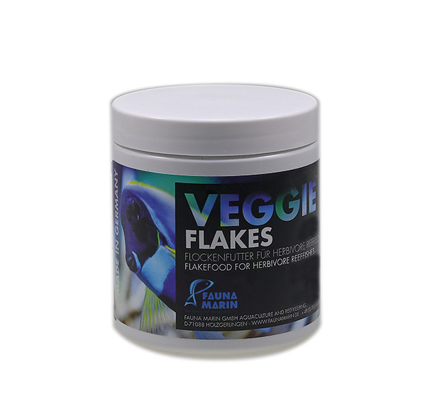 Veggie Flakes 250ml tin - flake food for herbivorous reef fish