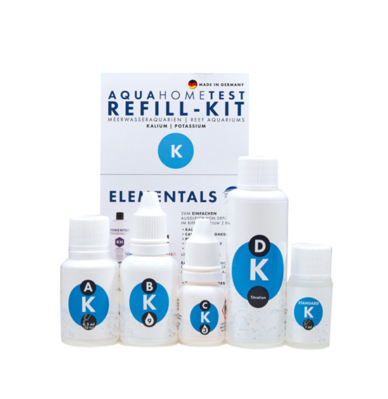 AquaHomeTest K Refill Set - Kaliumtest til saltvandakvarier