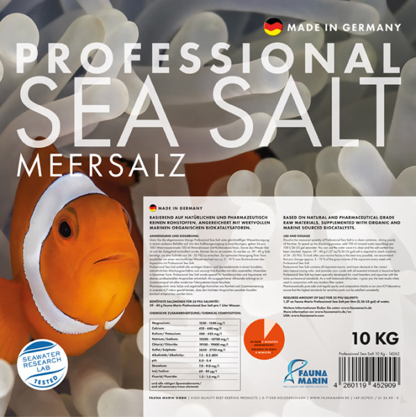 10 kg Professional Sea Salt - for the professional aquarist