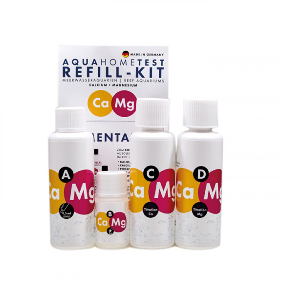 AquaHomeTest Ca+Mg Refill Set - Calcio+Magnesio - Prueba de agua de mar